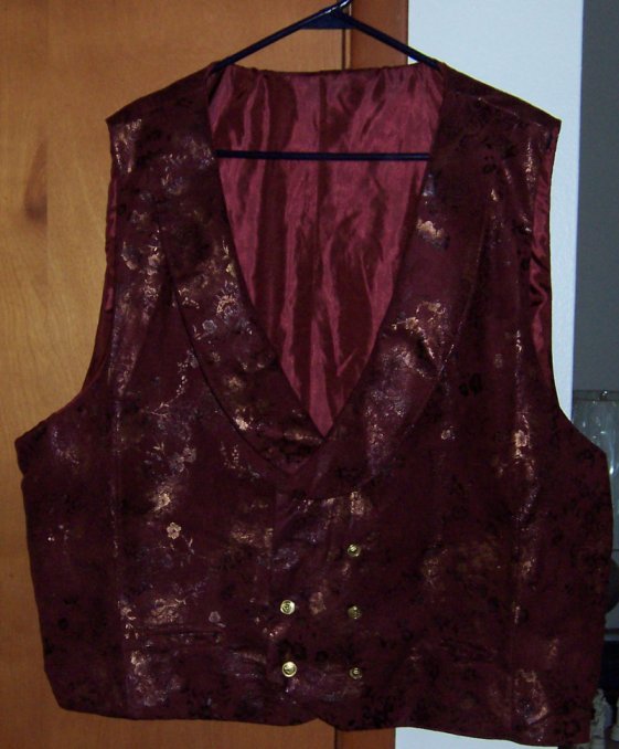 Vest, Wine-Colored